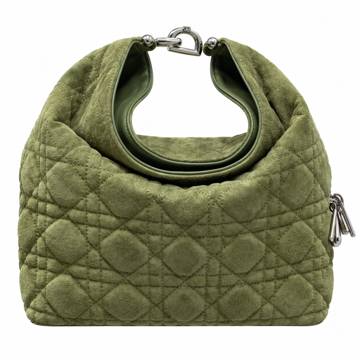 Dior Cannage Quilted Structured Handbag 22.5cm