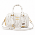 Miu Miu Small Leather Crossbody Bag 19cm