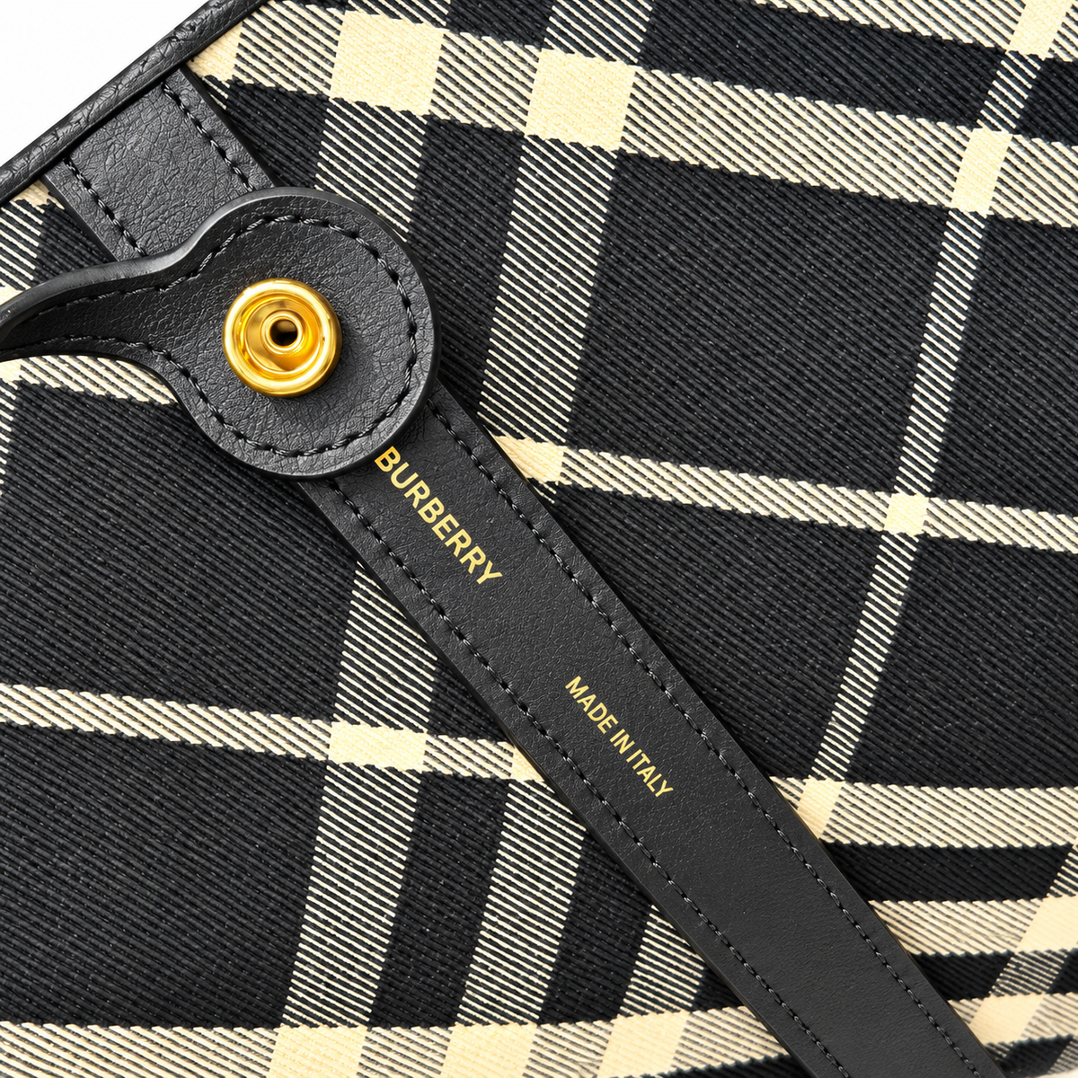 Burberry Heritage Check Tote with Matching Pouch