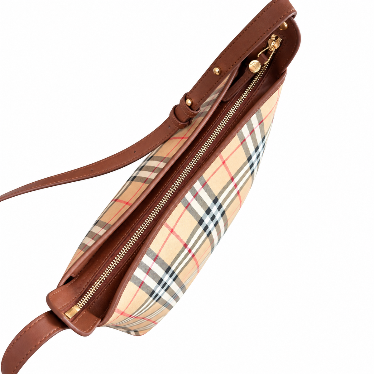 Burberry Modern Leather Convertible Tote Bag