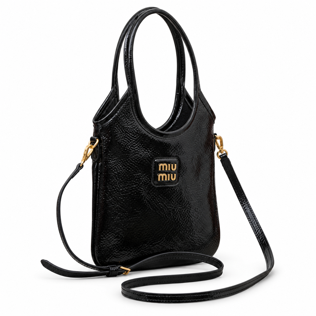 Miu Miu Matelassé Leather Polished Crossbody Bag