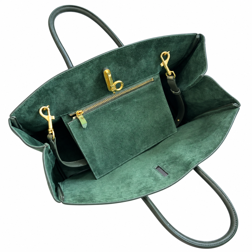 Burberry Forest Elegance Textured Tote Bag