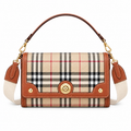 Burberry Heritage Check Tan-Trim Shoulder Bag