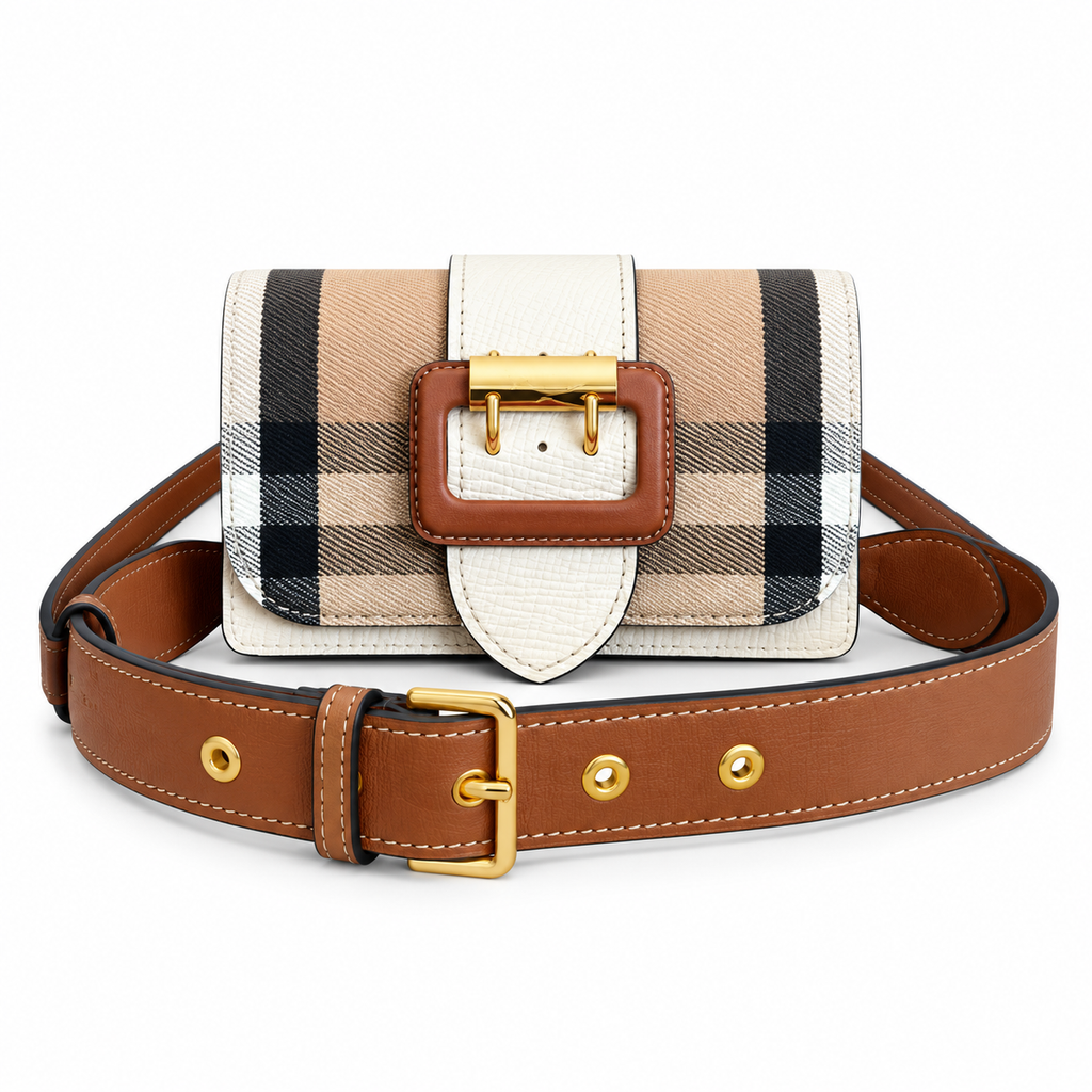 Burberry Check Buckle Crossbody