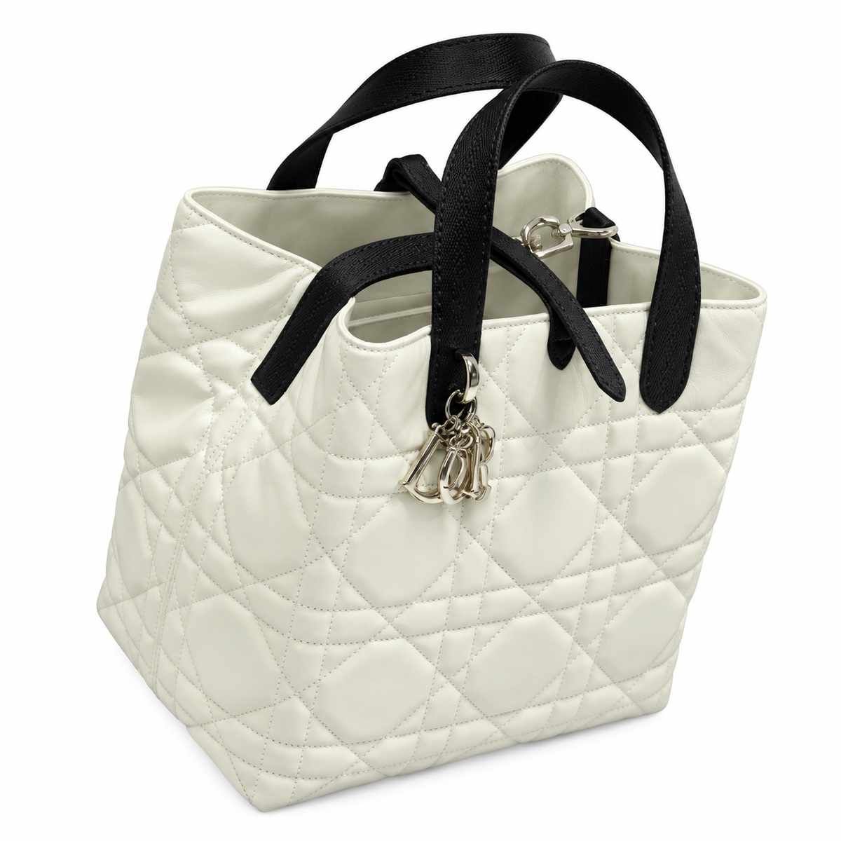 Dior Cannage Quilted Signature Handbag 23cm