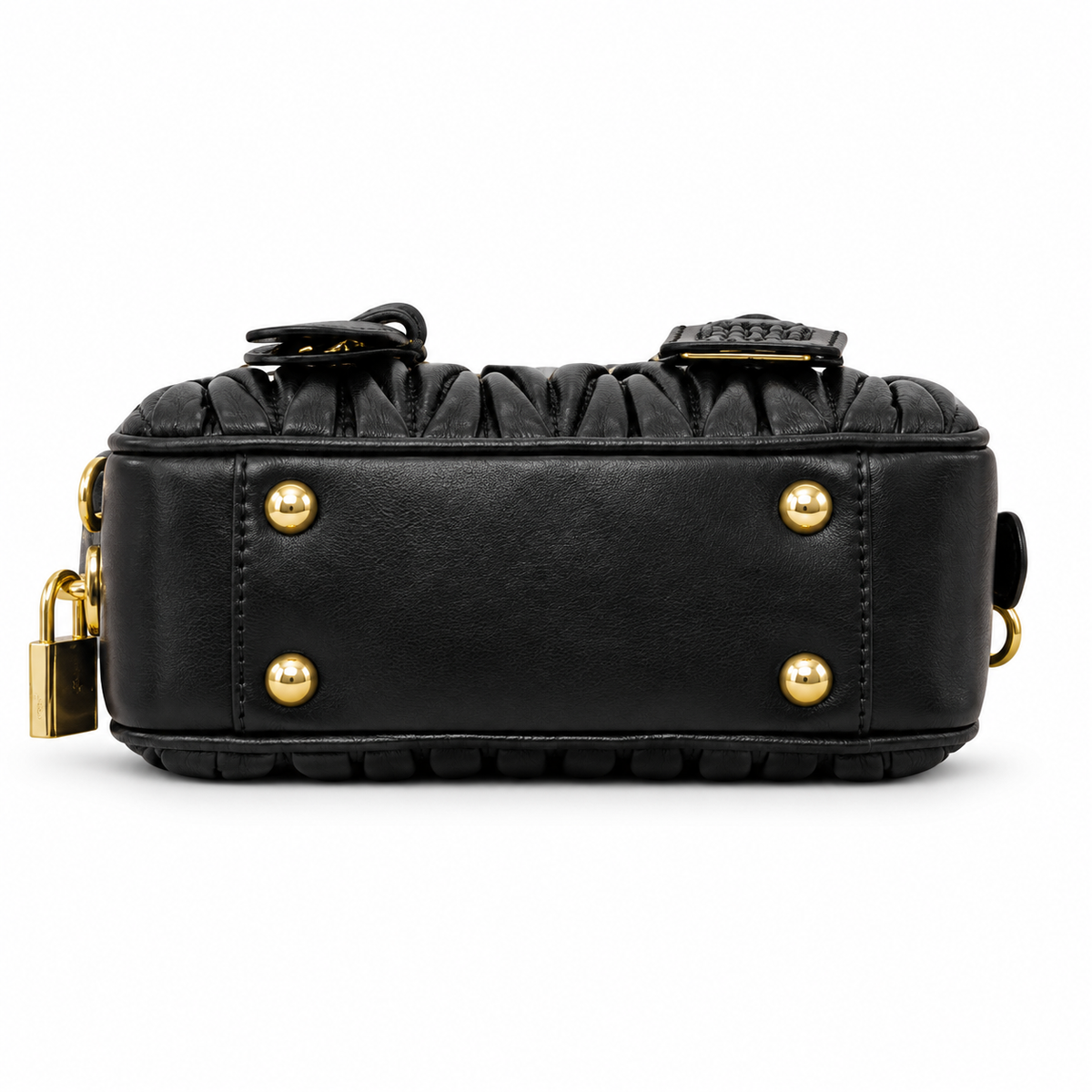 Miu Miu Matelassé Leather Folded Crossbody Bag