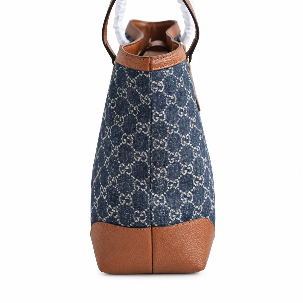 Gucci Ophidia GG Denim Medium Tote Bag Blue