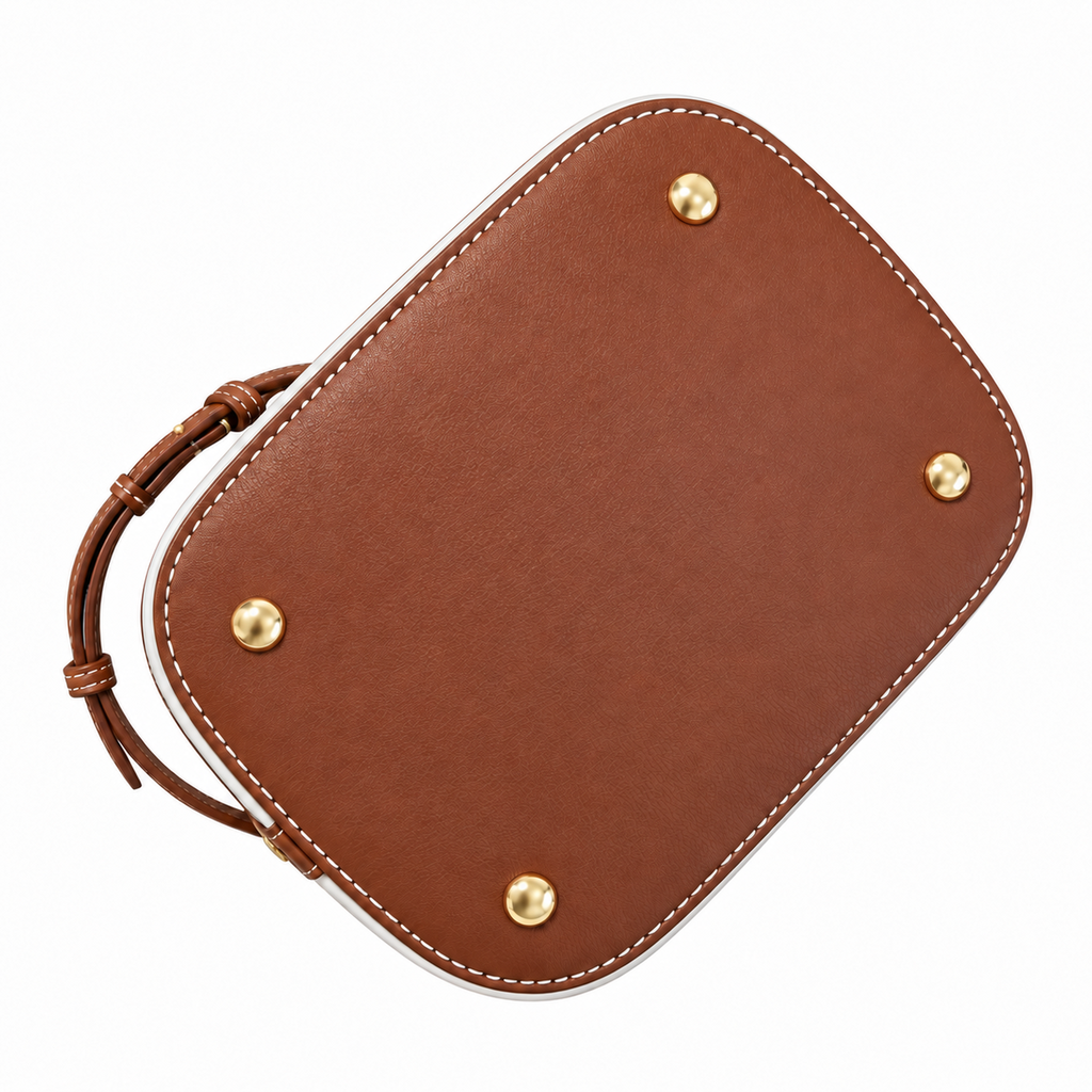 Burberry Circular Logo Cream Crossbody Tote