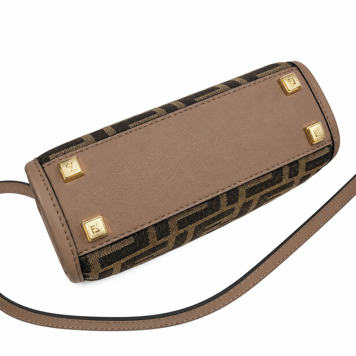 Fendi Sunshine Mini Tote – FF Jacquard & FENDI ROMA Lettering