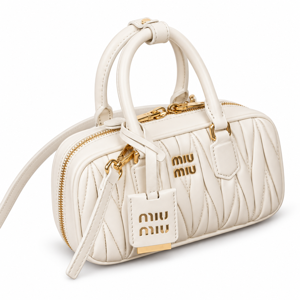 Miu Miu Matelassé Leather Evening Crossbody Bag